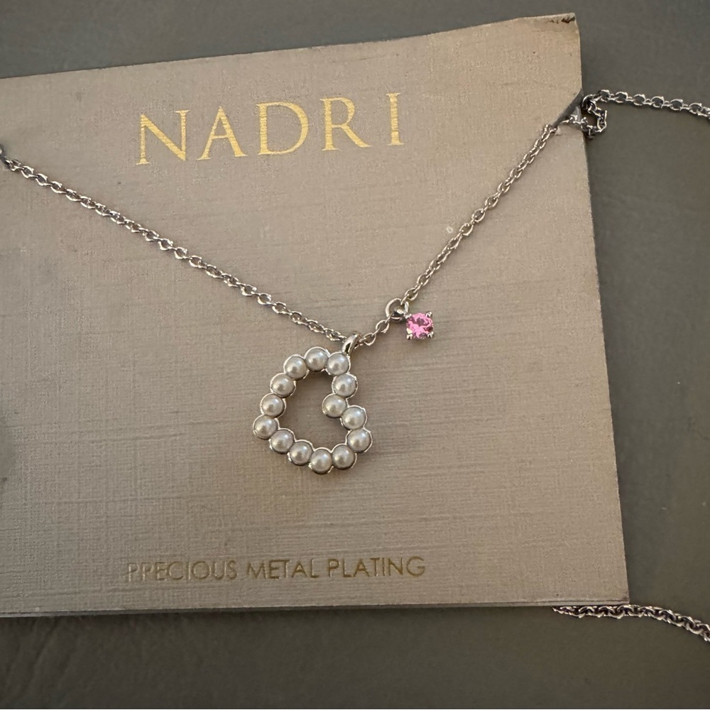 Nadri Pearl & Crystal Necklace